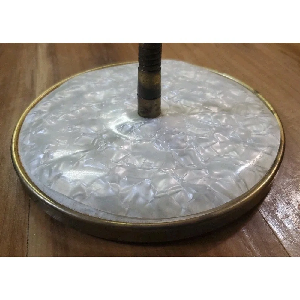 Vintage Brass Gooseneck Vanity Mirror Bendable Adjustable Mirror Double Sided